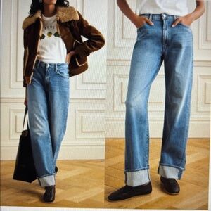 NWT Mother Jeans The Dodger Skimp Cuff Size 25 Leap of Faith Wash